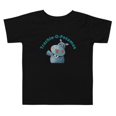 tracheostomy awareness shirt trahie-o-potamus toddler tshirt